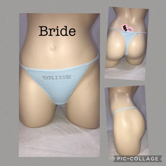 Cotton Sisters Size Large “Bride” Thong New With Tags - Picture 1 of 4